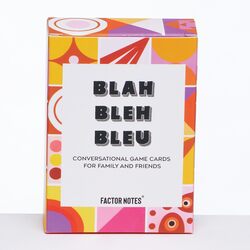 Factor Notes BLAH BLEH BLEU Conversational Game Cards FN5097